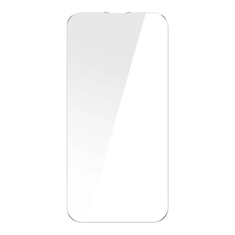 Grūdinto stiklo ekrano apsauga Baseus Crystal 0,3 mm, skirta iPhone 14 Plus / 13 Pro Max (2 vnt.)