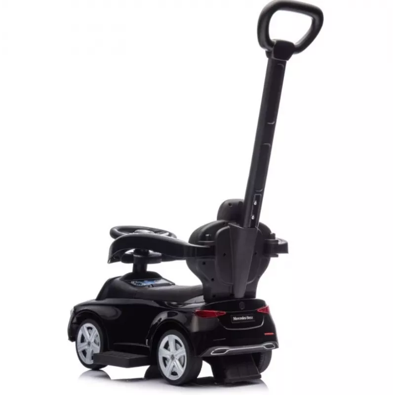 Stumiamas vaikiškas automobiliukas milly mally Mercedes C-Class juodas, modelis 6107