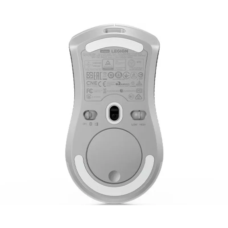 Žaidimų pelė Lenovo Legion M600 RF Wireless + Bluetooth + USB Type-A, abiem rankoms tinkama, 16000 DPI, 9 mygtukai, įkraunama