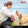 Flexi nauja COMFORT 8 m juodas, pilkas šunų ištraukiamas pavadėlis