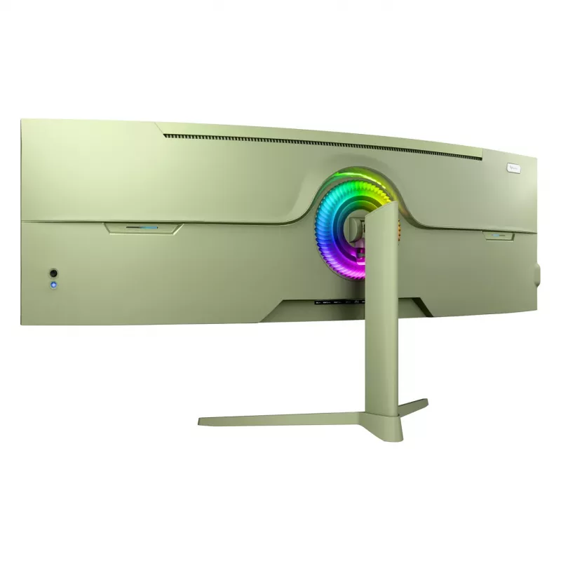 Lenktas kompiuterio monitorius Arozzi Nova 49 coliai (124,5 cm) Dual QHD 5120×1440 LED VA, 4 ms, žalias