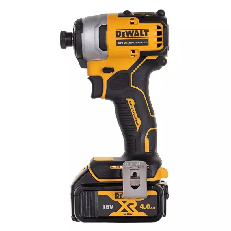 Belaidis elektrinių įrankių rinkinys DeWalt DCK2062M2T — 18 V, grąžtas DCD709 ir smūginis suktuvas DCF809 1/4 colio, 2×4,0 Ah baterijos, dėklas TSTAK II