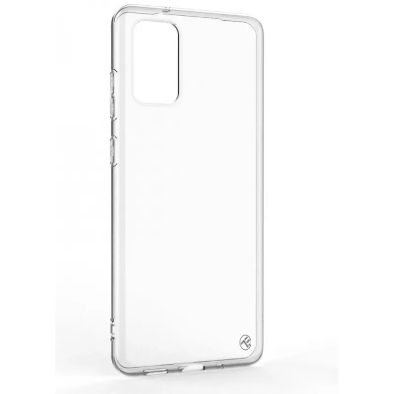 Silikoninis „Tellur“ dėklas „Samsung S20 Plus“ – skaidrus, minkštas apsauginis dėklas