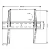 MACLEAN BRACKETS MC-862 Originalus ypač tvirtas reguliuojamas lengvai montuojamas TV laikiklis 26-55 40kg universalus juodas max VESA 400x400