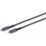 USB laidas S/CONN 14-75007 USB 3.2 Gen 2 2m USB C Juoda Balta