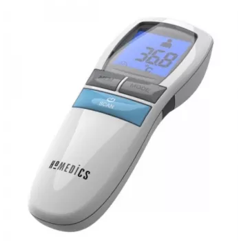 Bekontaktis infraraudonųjų spindulių termometras HoMedics TE-200-EEU — greitas, bekontaktis matavimas suaugusiesiems ir vaikams