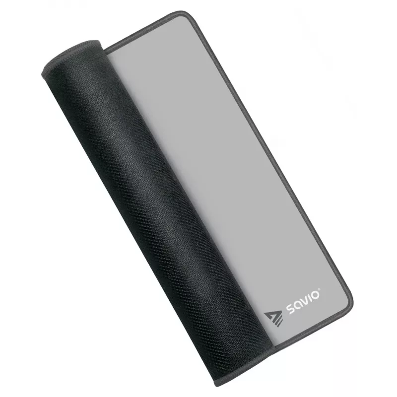 Žaidimų pelės kilimėlis SAVIO Turbo Dynamic S — pilkas, 250×250 mm, 2 mm storio, susiūti kraštai, neslystanti guminė apačia