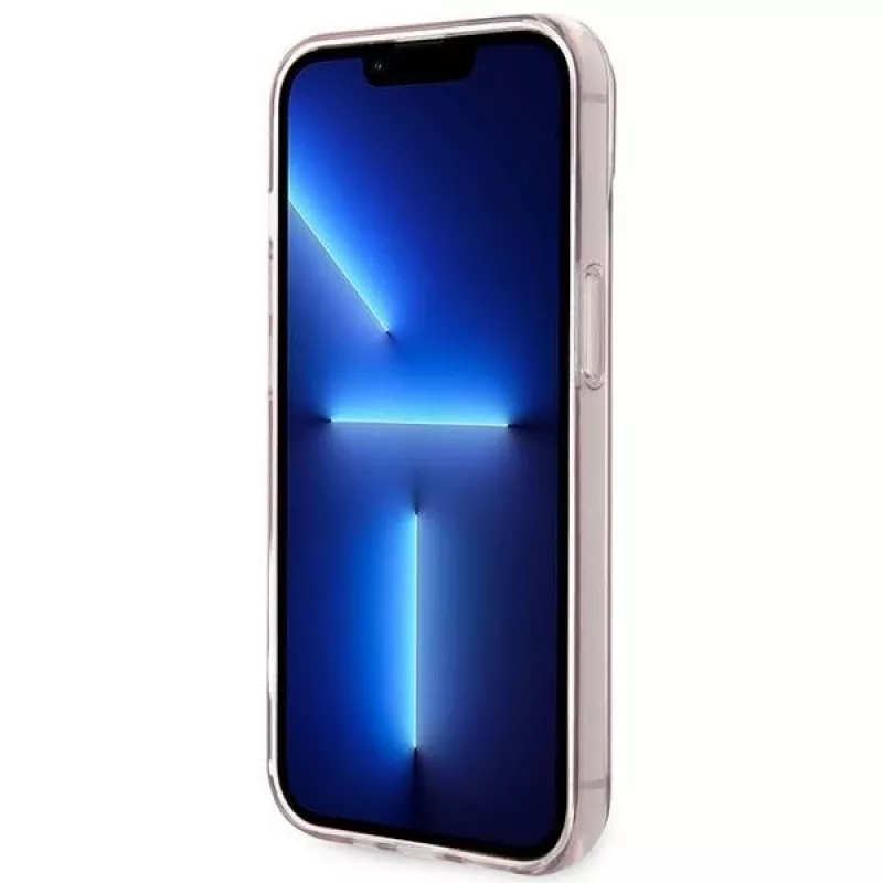 Karl Lagerfeld KLHCP14MCTRI Iphone 14 Plus / 15 Plus 6.7 Kietas dėklas Rožinis / Rožinis skaidrus Choupette Body
