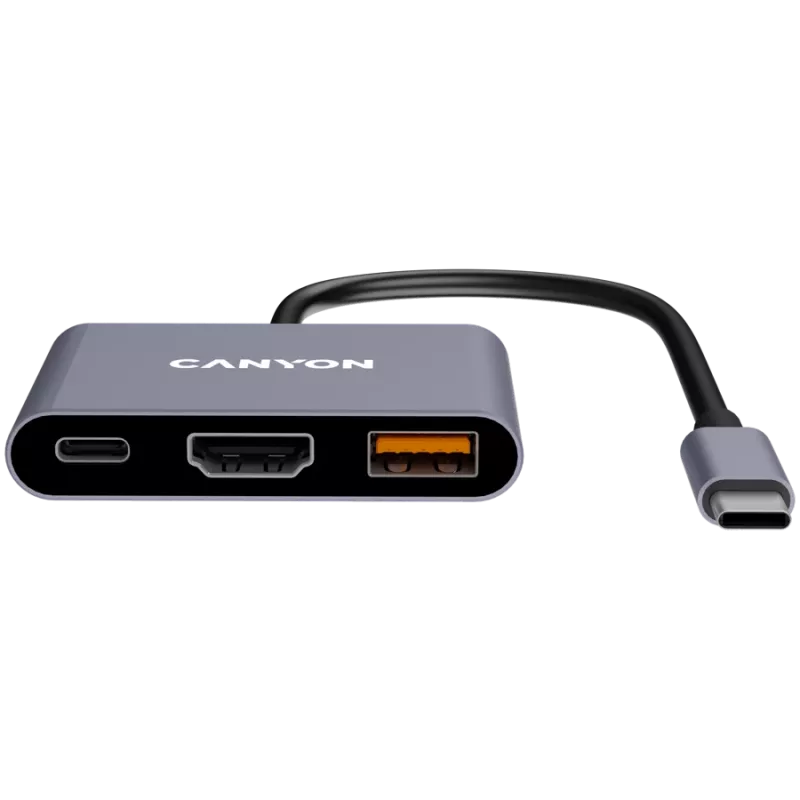 Canyon DS-4 USB Type-C šakotuvas 10000 Mbit/s HDMI USB 3.2 Gen 2
