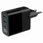 Gembird TA-UC-PDQC30LCD-BK-02 mobile device charger Universal Juoda AC Fast charging vidinis