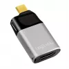 LogiLink USB 3.2 Gen2 Type-C adapteris C/M į HDMI-A USB-C 4K PD aliuminis juodai pilkas
