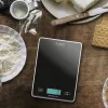 Virtuvinės svarstyklės Caso plonas Juoda Rectangle Electronic 03210