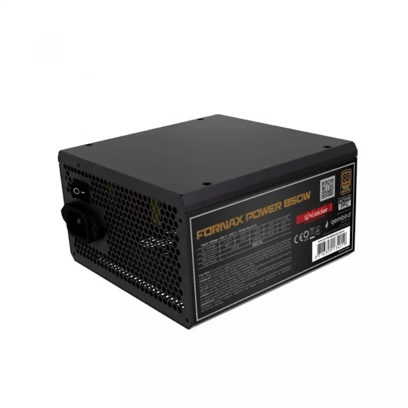 Maitinimo blokas 850W aktyvus PFC 12 cm ventiliatorius 80+Bronze pramoninis