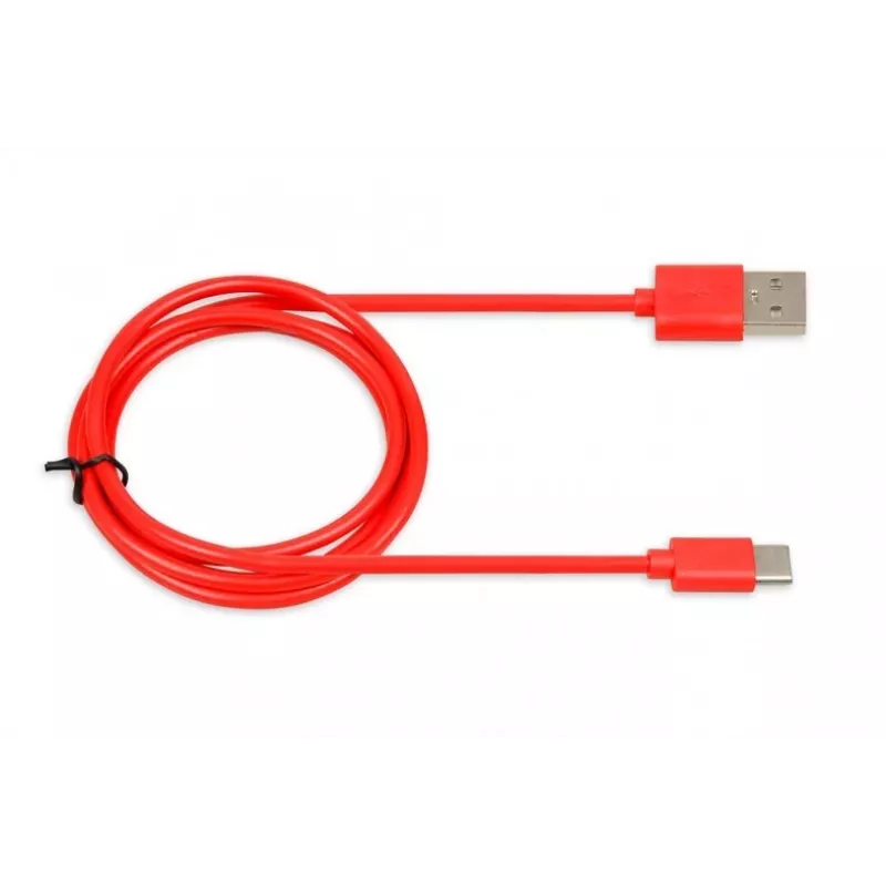 USB laidas IBOX IKUMTCR 1 m, USB A į USB‑C, USB 2.0, raudonas