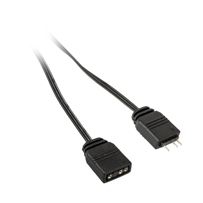 ARGB 3 kontaktų ilginamasis kabelis 50 cm — Kolink, 5 V, juodas