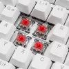 Sharkoon SGK25 75% QWERTZ USB laidinė RGB LED klaviatūra, balta