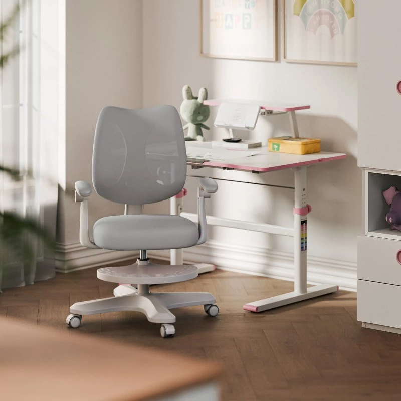 Biuro pasukama kėdė mark adler Junior 4.6 Pilka — kompaktiška ergonomiška darbo kėdė