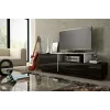 Cama TV spintelė SIGMA 3 180 juodas/juodas blizgus + biały