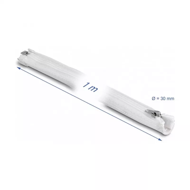 Pinta mova DeLOCK 20822 1 m x 30 mm Balta