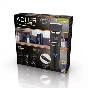 Adler AD 2832 belaidės plaukų kirpimo mašinėlės, juoda