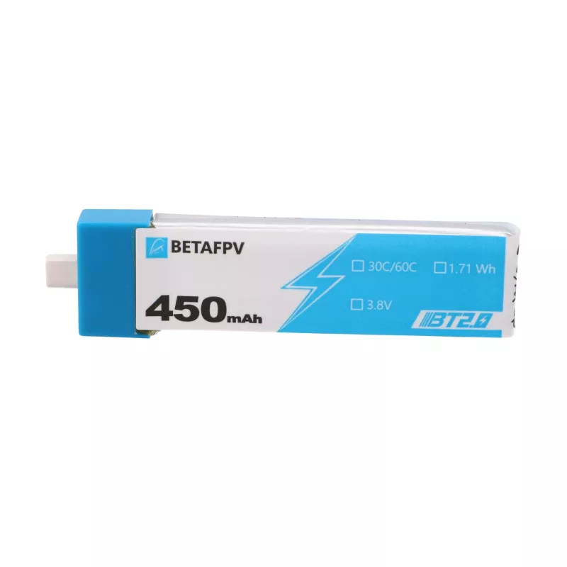 1S BetaFPV BT2.0 Drono baterijų rinkinys 450mAh 4 vnt., 3,8V