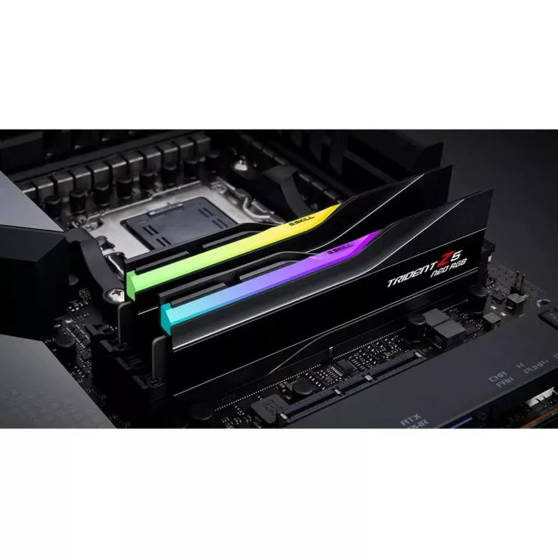 Staliniam kompiuteriui skirtas DDR5 atminties modulis G.SKILL 32GB (2x16GB) 6000MHz CL26 288 kontaktų DIMM 1.45V su radiatoriumi ir RGB