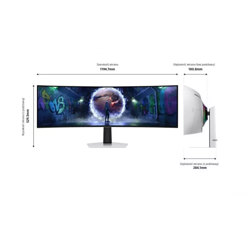 Monitorius Samsung Odyssey G9 OLED 49 col. OLED 5120 x 1440