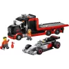 LEGO CITY 60493 F1 demonstracinis sunkvežimis su Audi F1 lenktyniniu automobiliu