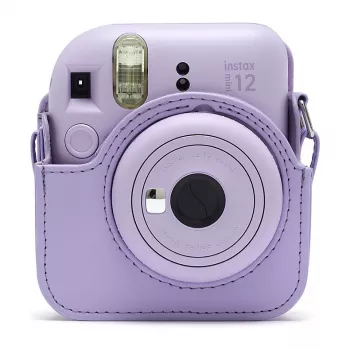 Kompaktiškas dėklas Fujifilm 4177085 Purple, skirtas Instax Mini 12, su petnešėle