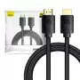 Baseus High Definition Series HDMI 2.1 laidas, 8K 60Hz, 3D, HDR, 48Gbps, 2m (juodas)