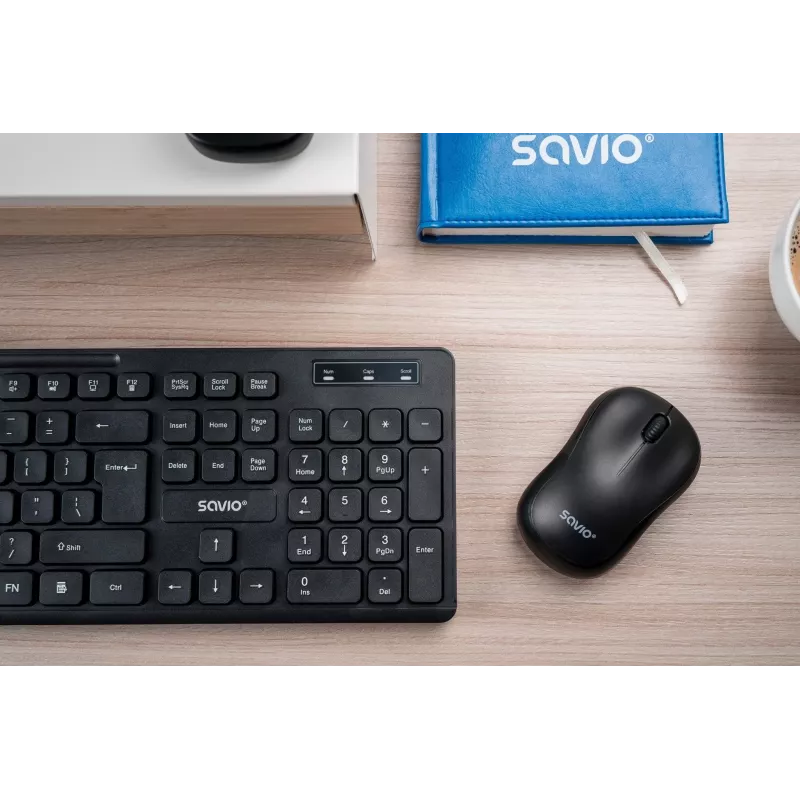 Belaidė pelė SAVIO MB-03, Bluetooth sąsaja, 1000 DPI, AA baterija, 99×60×39 mm, 51 g, imtuvas pridedamas