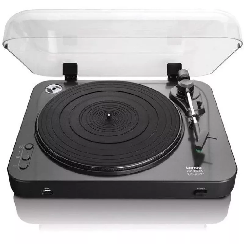 Belt-drive audio turntable Lenco LBT-120BK Juoda Semi Automatic