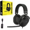 CORSAIR HS65 SURROUND laidinės žaidimų ausinės, supra-aural, 3,5 mm + USB adapteris, 32 Ω, 282 g, anglis