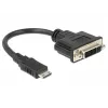 Vaizdo laido adapteris DeLOCK 65564 0,2 m HDMI Type C DVI-D juodas