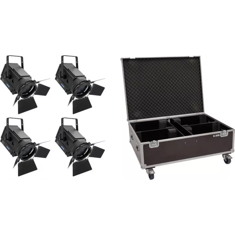 EUROLITE rinkinys 4x LED THA-150F + dėklas (20000681)
