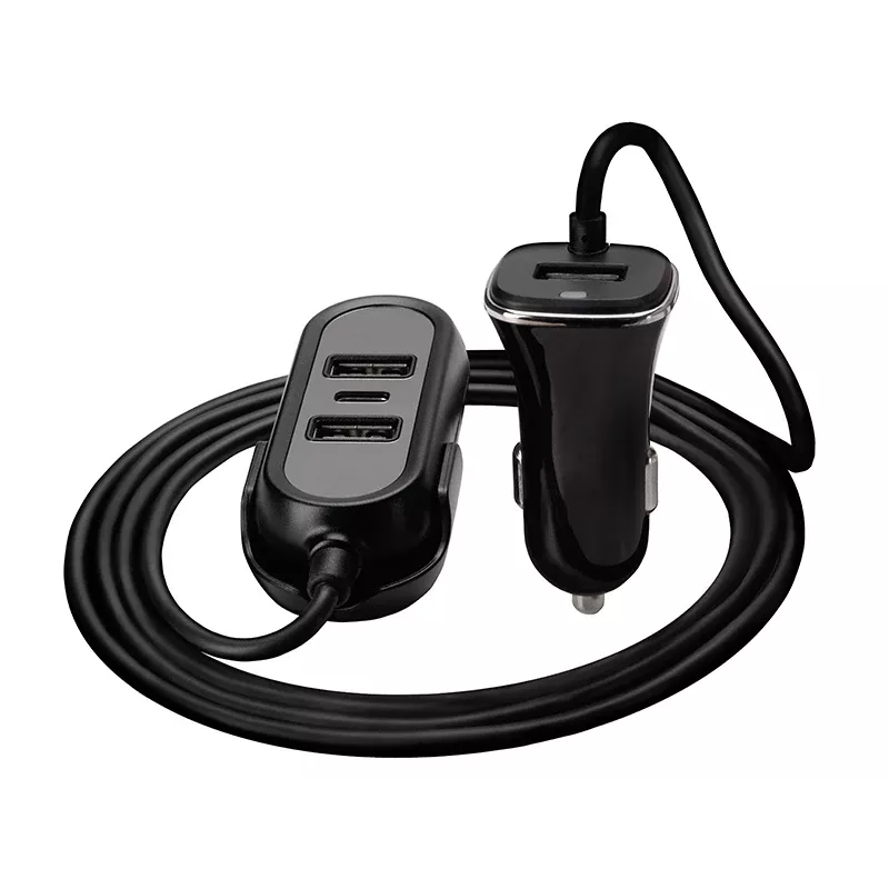 Automobilinis įkroviklis TRACER TRAADA46351 12–24V, 3×USB (iš viso 7,2A), USB‑C PD 18W