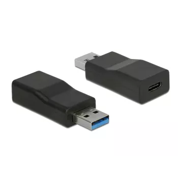 Laido jungčių adapteris DeLOCK 65696 USB 3.1 Gen 2 Type-A į Type-C juodas