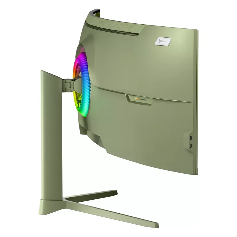 Lenktas kompiuterio monitorius Arozzi Nova 49 coliai (124,5 cm) Dual QHD 5120×1440 LED VA, 4 ms, žalias