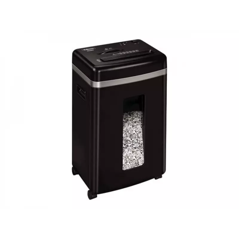 Popieriaus smulkintuvas Fellowes Powershred 450M mikro pjovimo, 9 lapų talpa, 2 x 12 mm, 22 l dėžė, juodas