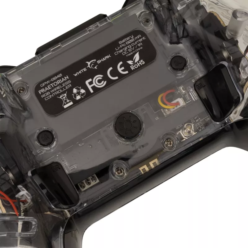 Žaidimų valdiklis White Shark GPW-8040 RGB belaidis Bluetooth, modelis PRAETORIAN