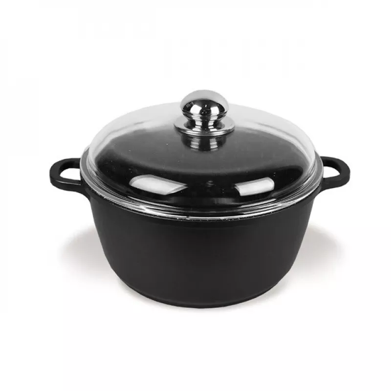 Maestro MR-4620C puodas su dangčiu 20 cm 2,1 l Juodas