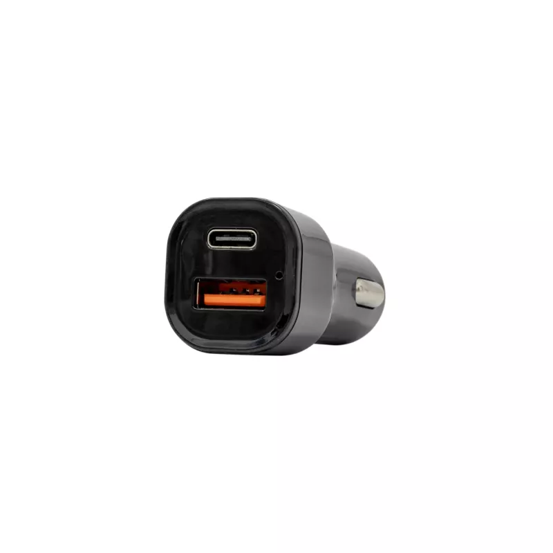 Automobilinis įkroviklis SBOX CC-038 38W juodas — dviejų prievadų USB maitinimo adapteris