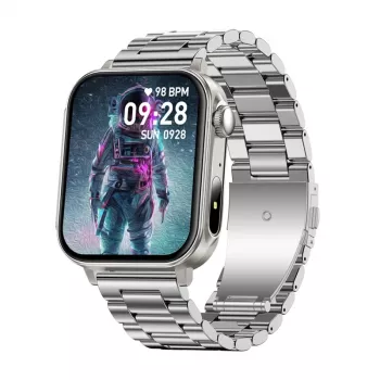 Išmanusis laikrodis Colmi P80 Steel Sidabrinė su Bluetooth ir širdies ritmo monitoriumi