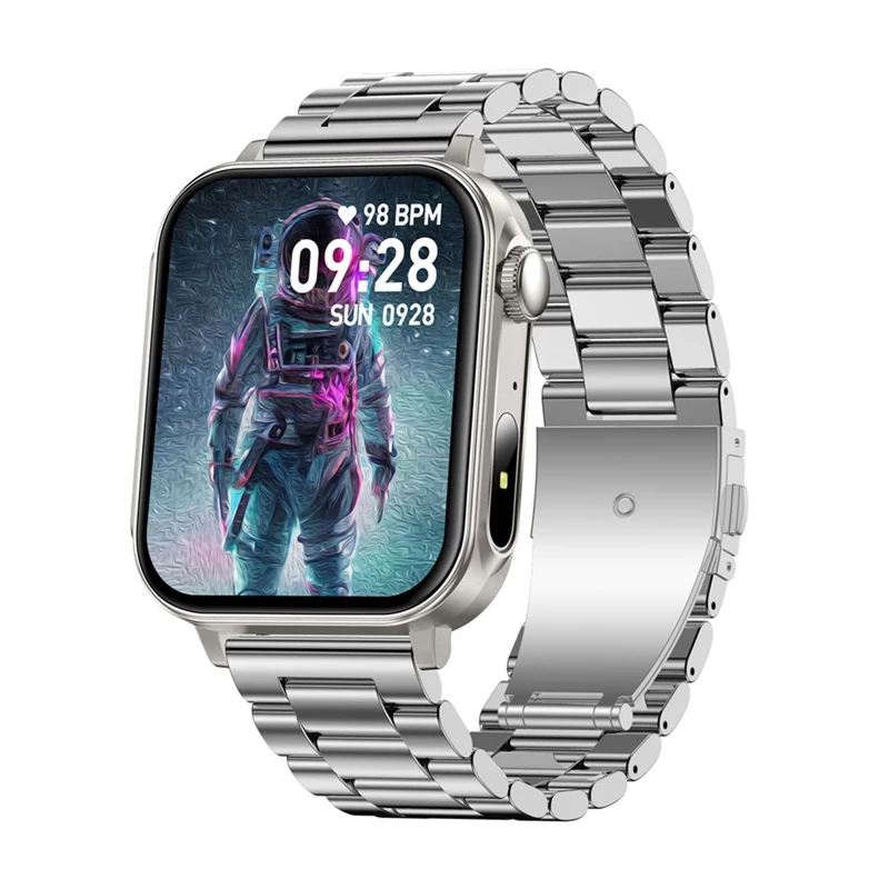 Išmanusis laikrodis Colmi P80 Steel Sidabrinė su Bluetooth ir širdies ritmo monitoriumi