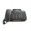 Analoginis telefonas Gigaset DL380 su skambintojo ID, laidinis ragelis, juodas