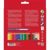 Faber-Castell 112819 Grip Skin Tones spalvoti pieštukai, 18+6