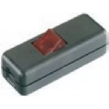 Bachmann 8010 - Svirblinis jungiklis - 2P - Juoda - Raudona - 250 V - 80 mm - 30 mm