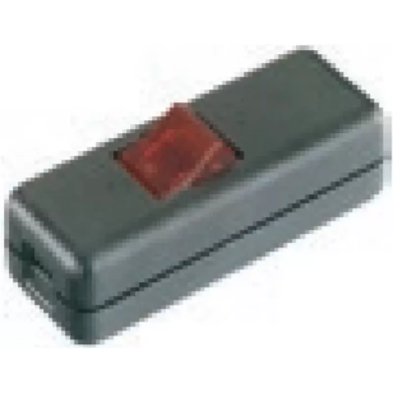 Bachmann 8010 - Svirblinis jungiklis - 2P - Juoda - Raudona - 250 V - 80 mm - 30 mm