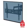 Sieninis televizoriaus laikiklis ESPERANZA ERW016 70 colių televizoriams, juodas, 45 kg talpa, VESA 75x75–400x400, pakreipimas 15°