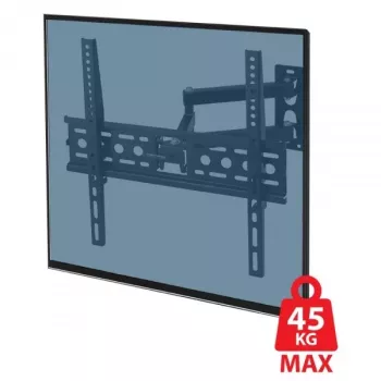 Sieninis televizoriaus laikiklis ESPERANZA ERW016 70 colių televizoriams, juodas, 45 kg talpa, VESA 75x75–400x400, pakreipimas 15°